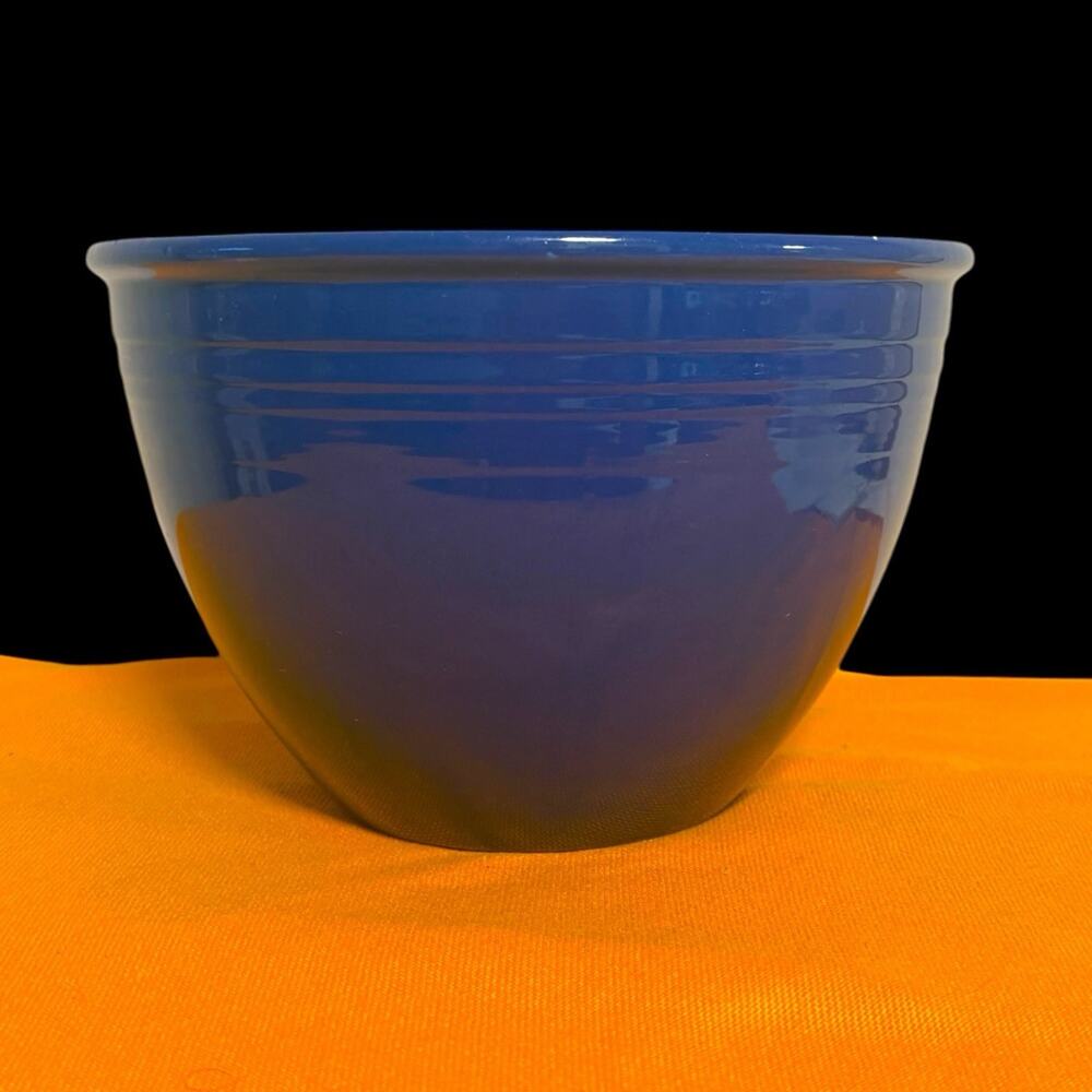 Vintage Fiesta Cobalt Blue No 5 Nesting Mixing Bowl 1930s Homer Laughlin